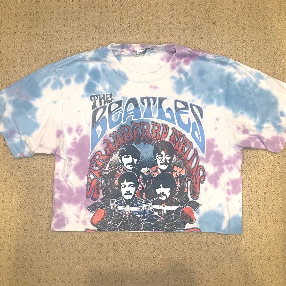 😎5 for $25😎 Beatles Cropped and sewed t-shirt